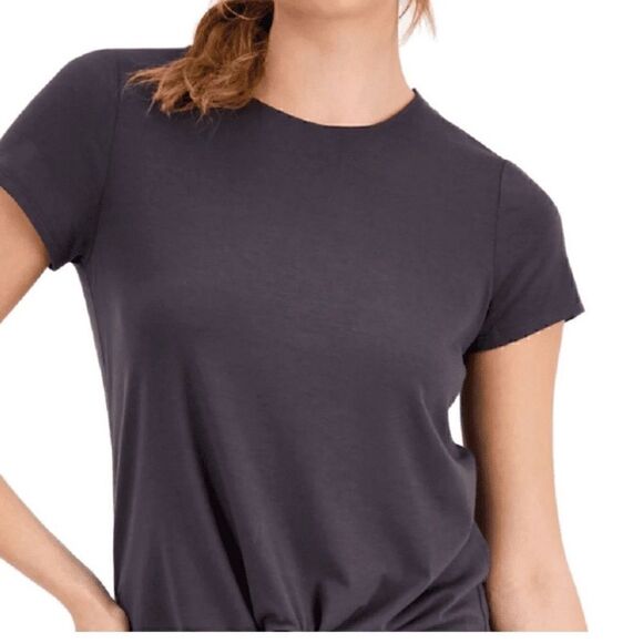 ID Ideology Women S Knot-Front T-Shirt, top
Charcoal X-Small - Picture 3 of 10